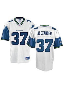 Shaun Alexander Seahawks White Reebok Replica Jersey