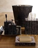 Walnut Bark Wastebasket