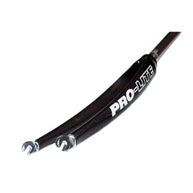 Pro Lite Giralba Carbon Fiber Alloy Steerer Road Bike Fork, Integrated Headset, 1 1/8