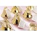 Package of 24-Gold Metal Wedding Bells with Poem Card
