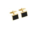 Brink - BR0377 - Bouton à Manchettes - Or - Set de 2 Pièces - Carré