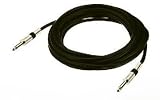 Monacor Klinkenkabel für Line Signale 0,5m Schwarz Ø 6,5mm Konfektioniert 2 x 6,3mm Mono Klinkenstecker
