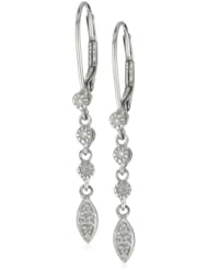 Kobelli "AMOUR" Round Diamond Fashion Earrings (0.07 cttw, HI/ I1-I2)