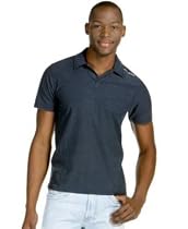 DKNY Jeans Mix Stripe Slub Polo Shirt
