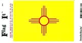 New Mexico Heavy Duty Vinyl Bumper Sticker (3 x 5 Inches)