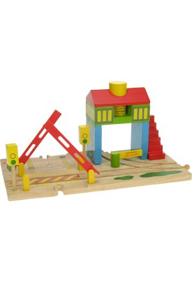 Childrens Toyshop  Toys : Wooden Train Track Accessories - Signal Box (compatible with other leading brands) - Bigjigs Rail
