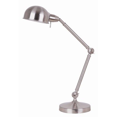 Pharmacy Desk Lamp in Brushed Steel
