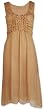 CRINKLE SILK CHIFFON EMBROIDERED DRESS