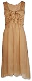 CRINKLE SILK CHIFFON EMBROIDERED DRESS