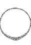 Boma Sterling Silver Onyx and Black Mother-of-Pearl Marcasite Wreath Necklace, 17"