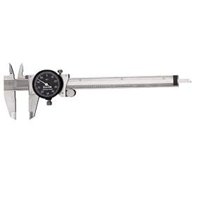 Starrett B120A-6 6-Inch Dial Caliper with Black Dial and Plastic Case by Starrett