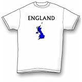 England Map T T-Shirt Standard Cotton