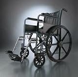 EXCEL 1000 WHEELCHAIR, 18 SEAT, PERMANENT ARMS, FULL-LENGTH FIXED FOOTRESTS, 250LB CAPACITY