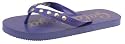 Golddigga Womens Fimples Flip Flops Purple