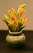 Miniature Artisan Orange Lillies Floral Arrangement