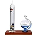 Ambient Weather WS-YG901 Galileo Thermometer and Glass Fluid Barometer