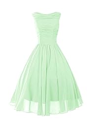 Sleeveless Chiffon Short Homecoming Dress/Bridesmaid Dress/Prom Dress 