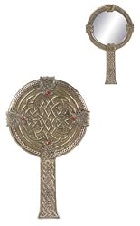 Celtic Handheld Mirror - Cold Cast Resin - 9.5'' Height