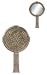 Celtic Handheld Mirror - Cold Cast Resin - 9.5'' Height