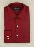 Kilburne & Finch Solid Cherry Big and Tall Wrinkle Resistant Dress Shirt