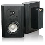 W2 On-Wall / In-Wall Compact Speaker - Black Oak