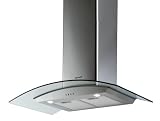 Brandt - AD 1070 X - Hotte Murale - Encastrable - 90 cm - 827m&sup3;/h - Inox / Verre