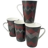 Ciroa Meto Fine bone China Mug - Assorted Set of 4