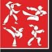 Martial Arts Black Belt Luncheon Napkins