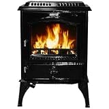 Forester Cast Iron Wood Burning Stove with Black Porcelain Finish Up To 63,000 BTUs of Output; EPA Certified; Heats up to 2,000 Sq. Ft.