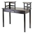 Espresso Finish Home Office Computer Desk w/Corner Hutches By Winsome Furniture
