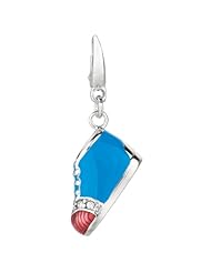 Sterling silver and Enamel BOY BABY SHOE (Charm)