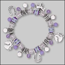 Purple Bead  Horse