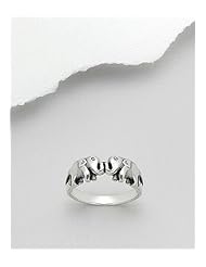 Elephant Ring In 92.5 Sterling Silver