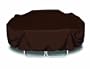 Two Dogs Designs 96-Inch Square Table and Chairs Cover, Chocolate Brown