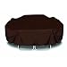Two Dogs Designs 96-Inch Square Table and Chairs Cover, Chocolate Brown