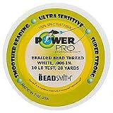 PowerProBraidedBeadingThread.006In10lbWhite28Yds