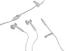 New Stereo Headset Hands-free Earphone with build-in Microphone for Apple iPhone - Compatible with Blackberry 8120/ 8130/ 8300/ 8320 , iPod Touch, iPod Classic, iPod Nano 3G 2G 1G, iPod Shuffle and MP3 MP4 - White