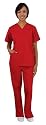 Medical Scrubs - Cherokee Uniforms Authentic Workwear Women's Two Pocket Top and Flare Leg Pant Scrub Set (XXS-3X, Assorted Colors)