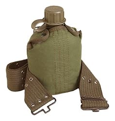 Plastic Canteen and Cover Set, OD, 1 Quart Plastic Canteen and Cover Set, OD