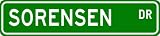 SORENSEN Street Name Sign ~ Personalized Family Lastname Sign ~ Gameroom, Basement, Garage Sign