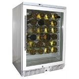 Under Counter Free Standing 58 Bottle Wine Chiller (White) (34.5H x 23.75W x 23D)