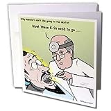 Rich Diesslins Funny General – Editorial Cartoons – Dracula Goes to the Dentist – Greeting Cards-6 Greeting Cards with envelopes