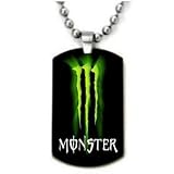 Monster Style2 Color Dogtag Necklace Dog tag w/Chain and Giftbox