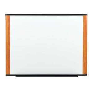 3M Dry Erase Board, Melamine, Wide Screen Style Light Cherry Finish Frame, 48 Inches x 36 Inches (M4836LC)