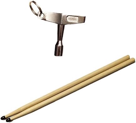 7a black nylon tip drumsticks with BONUS Drum Key Keychain