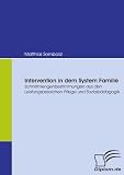 Intervention in dem System Familie: Schnittmengenbestimmungen aus den Leistungsbereichen Pflege und Sozialpädagogik (German Edition)
