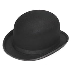 BLACK PERMAFELT DERBY HAT
