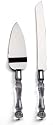 Darice 35745, Knife and Server Set, Faux Crystal