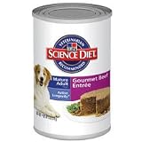 Hill's Science Diet Canine Mature Adult 7+ Gourmet Beef Entree Canned Dog Food