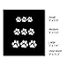 PAW PRINTS - 3rd Third Brake Light Vinyl Decal Mask Kit #1105 | Vinyl Color: Black